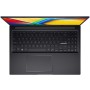 Vue de côté de l'ASUS VivoBook 16 i5-12500H avec clavier rétroéclairé