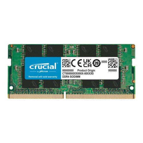 Barrette Mémoire CRUCIAL 16Go DDR5-4800 SODIMM BARRETTE MEMOIRE CRUCIAL 16Go DDR5-4800 SODIMM