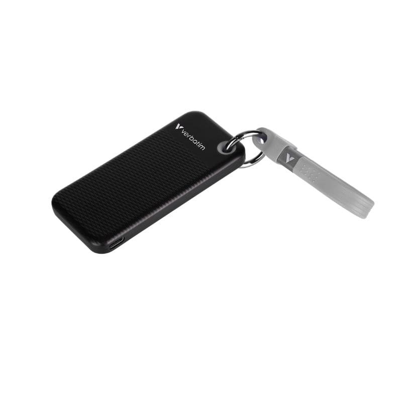 Porte-clés Pocket SSD avec fixation par câble - 1 TB  Noir et Gris