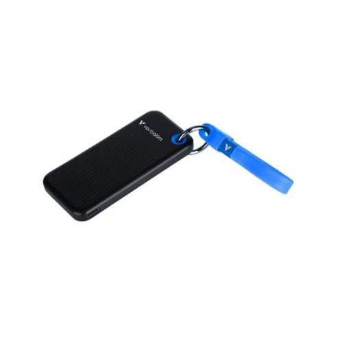 Pocket SSD VERBATIM Porte-clés avec fixation du câble 1To Noir, Bleu Pocket SSD VERBATIM Porte-clés avec fixation du câble 1To Noir et Bleu