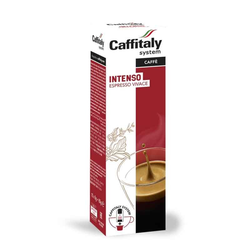 Paquet de 10 Capsules CAFFITALY Intenso ESPRESSO VIVACE, café intense