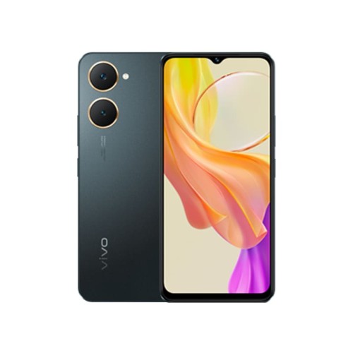Smartphone Vivo Y03 4Go 64Go Couleur Noir front view Smartphone Vivo Y03 4Go 64Go Couleur Noir