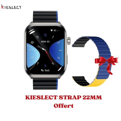 SmartWatch KIESLECT Calling Watch KS2 Bleu SmartWatch KIESLECT Calling Watch KS2 Bleu avec strap 22mm offert