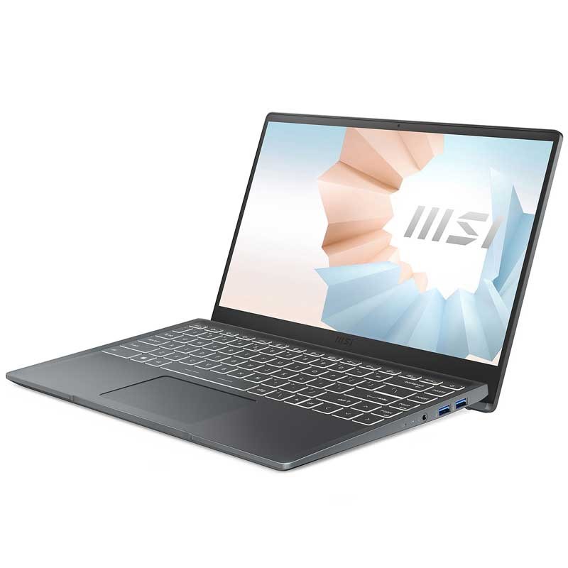 PC Portable MSI Modern 14 B11MO-046XFR - i7 11è Gén 8Go - 512Go SSD - Gris