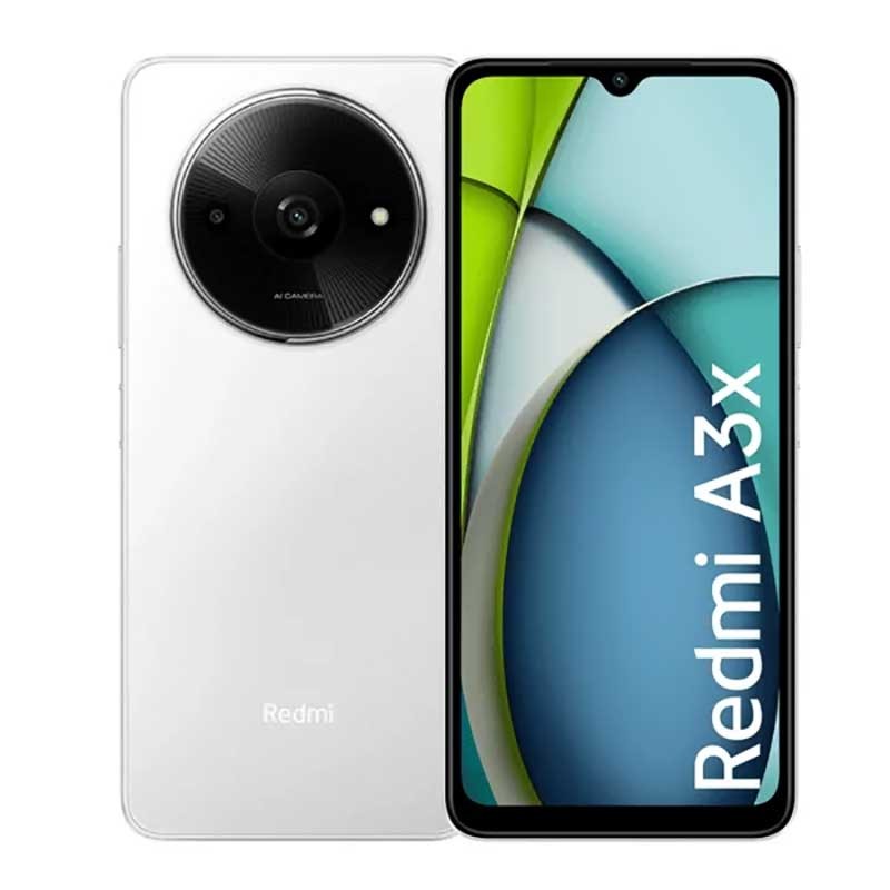 Smartphone Xiaomi Redmi A3X - 3Go/64Go MOONLIGHT WHITE avec batterie longue durée