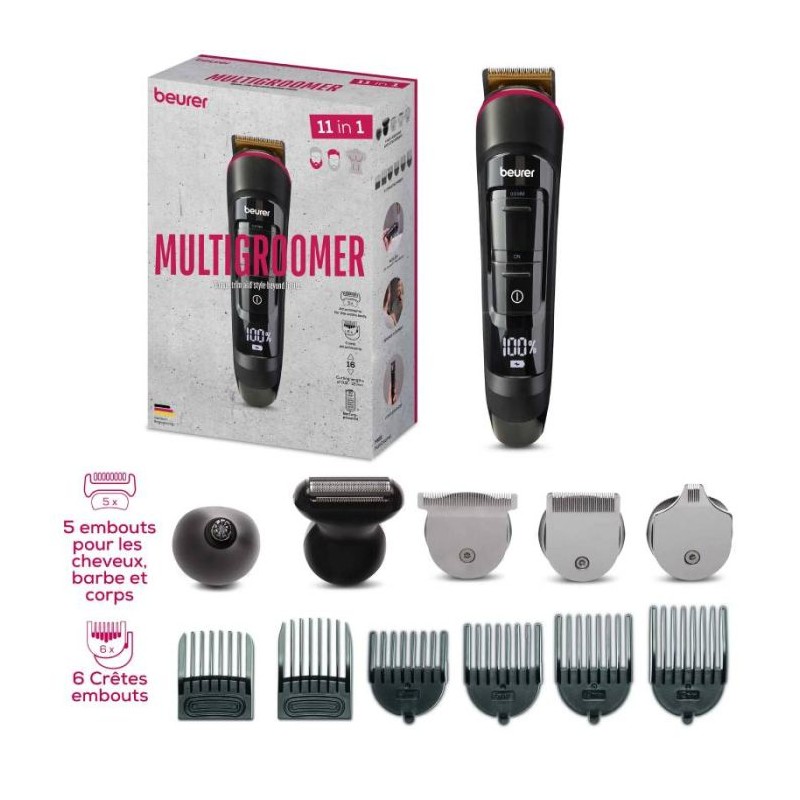 Tondeuse Multigroomer Rechargeable BEURER MN9X