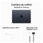 contenu du coffret Apple MacBook Air M3 13 pouces (2024) 8 Go/256 Go SSD Noir