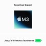 autonomie de l'Apple MacBook Air M3 13 pouces (2024) 8 Go/256 Go SSD Noir