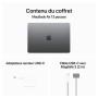 Apple MacBook Air M3 13" (2024) 8 Go/256 Go SSD Gris avec accessoires