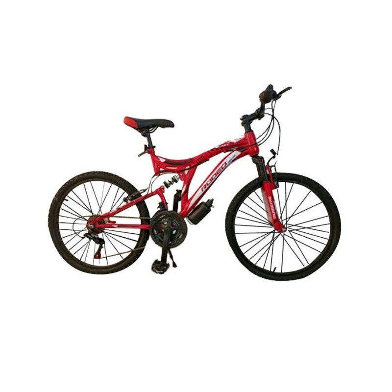 Bicyclette VTT RODEO 24" Blast 18 Vitesses Rouge