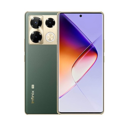 Smartphone INFINIX Note 40 Pro+ 5G 12Go 256Go BMW Racing Edition Vert vue frontale smartphone INFINIX Note 40 Pro+ 5G 12Go 256Go BMW Racing Edition Vert