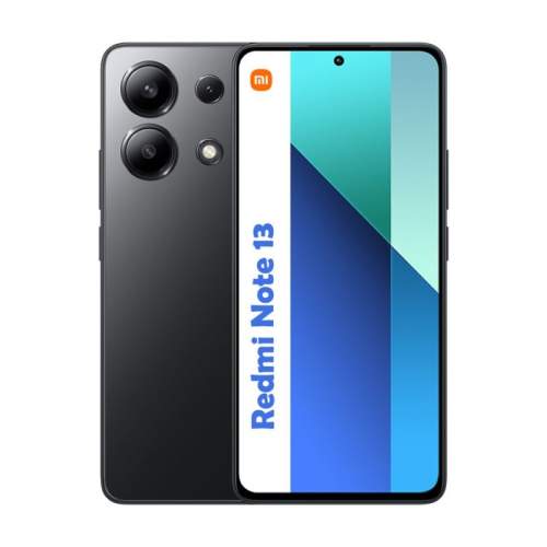 Smartphone Xiaomi Redmi Note 13 8Go 512Go Noir vue frontale Smartphone Xiaomi Redmi Note 13 8Go 512Go Noir