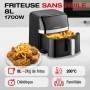 fiche technique Friteuse Sans Huile 8L TECHWOOD TFR-806SHD Noir