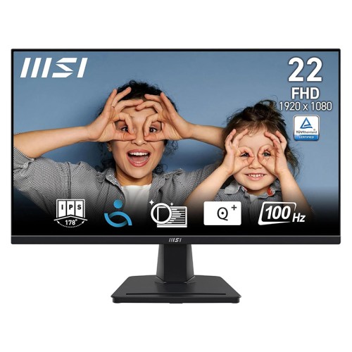 Ecran MSI Pro MP225 21.5" FHD IPS 100HZ Noir Écran MSI Pro MP225 vue de face – meilleur prix en Tunisie