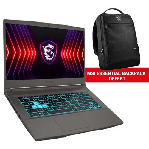 PC Portable Gamer MSI THIN 15 B13UCX - i7-13620H - 8Go - 512Go ssd - RTX 2050 -15,6'' 144Hz IPS PC Portable Gamer MSI THIN 15 B13UCX - Meilleur Prix Tunisie