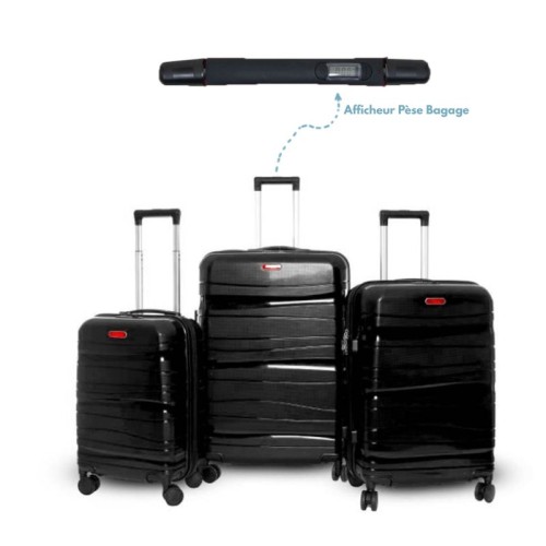 Ensemble de 3 Valises TITOU roues démontables Avec Afficheur Pese Bagage Ensemble de 3 Valises TITOU roues démontables Avec Afficheur Pese Bagage
