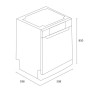 Dimensions Lave Vaisselle Focus (SOFT-1015)