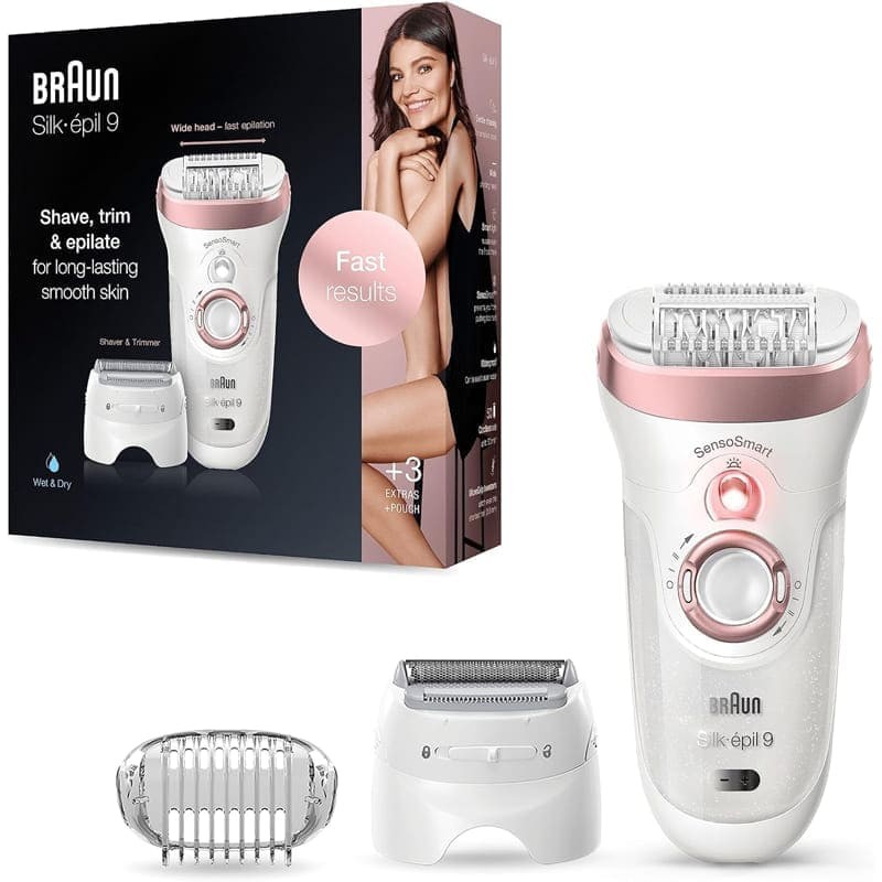 Épilateur Silk Epil BEAUTY BRAUN SERIE 9 SES9-720 Wet&Dry Tunisie
