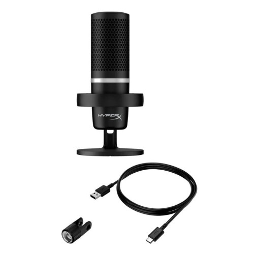 Microphone DuoCast HyperX / RGB Lighting / Noir Microphone DuoCast HyperX / RGB Lighting / Noir