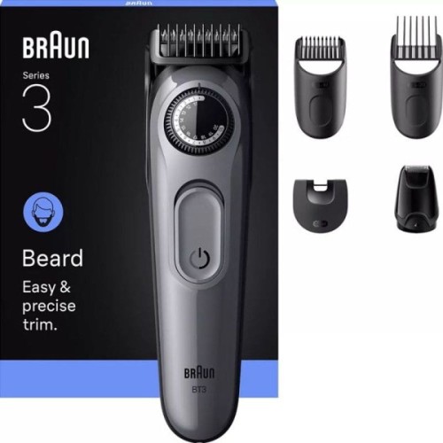 Tondeuse à Barbe Braun 4 En 1 Gris - BT3560 Tondeuse à Barbe Braun 4 En 1 Gris - BT3560