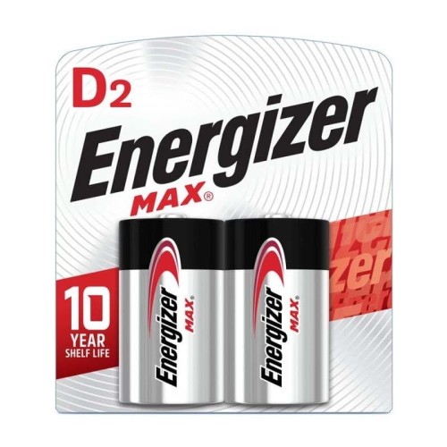 Piles Alcalines Energizer Max D (2 Piles) – E95BP2