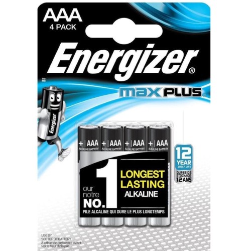 Piles Energizer Max Plus AAA (Pack de 4) E92BP4T