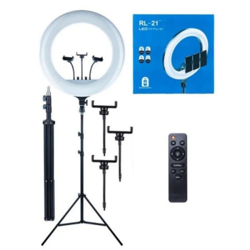 Ring Light RL-21 DC24-0932 - 3 Supports - Noir Ring Light RL-21 DC24-0932 3 Supports Noir