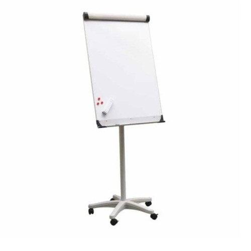 Tableau blanc chevalet Magnétique l 70 x 100 l Mobile