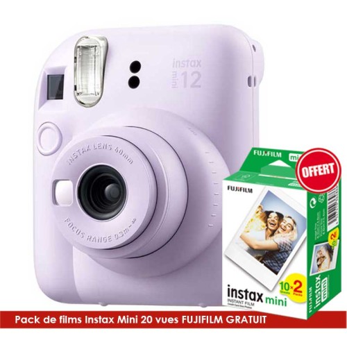 Appareil photo Fujifilm INSTAX Mini 12 - Violet Appareil photo Fujifilm instax INSTAX Mini 12 - Violet