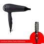 Sèche-cheveux Pliable TRISTAR (HD2358) Noir + Une Brosse Coiffante Offerte Sèche-cheveux Pliable TRISTAR (HD2358) Noir + Une Brosse Coiffante Offerte