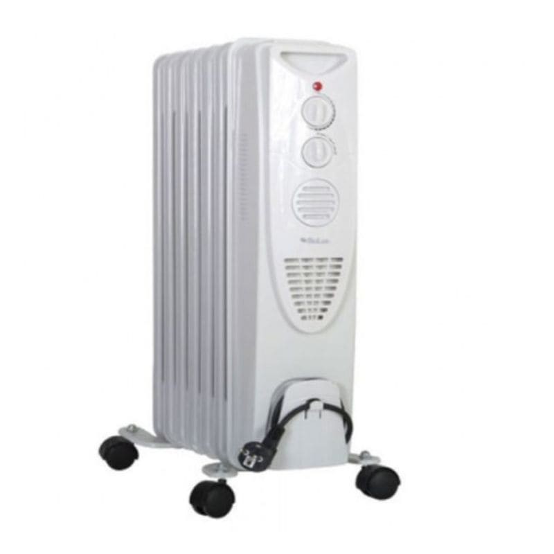 Radiateur Bain d’Huile BIOLUX MRB-2003W 9 Éléments, 2000W, Blanc