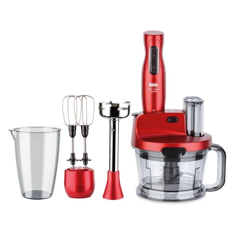 Mixeur Multifonction Fakir Mr Chef Quadro 1000W - Rouge
