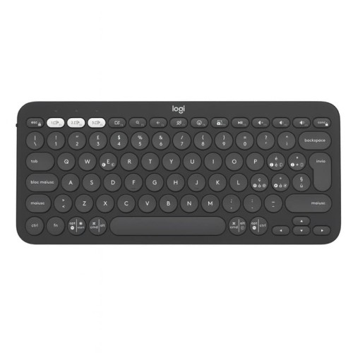 Clavier Sans Fil LOGITECH K380s Clés Pebble 2 - Graphite