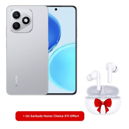 Smartphone HONOR X8D 4G 8Go 256Go Velvet Grey + Earbuds X7i Gratuit