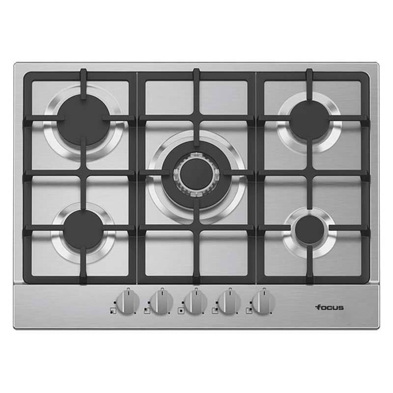 Plaque de Cuisson Encastrable Focus F478X 5 Feux 70cm - Inox