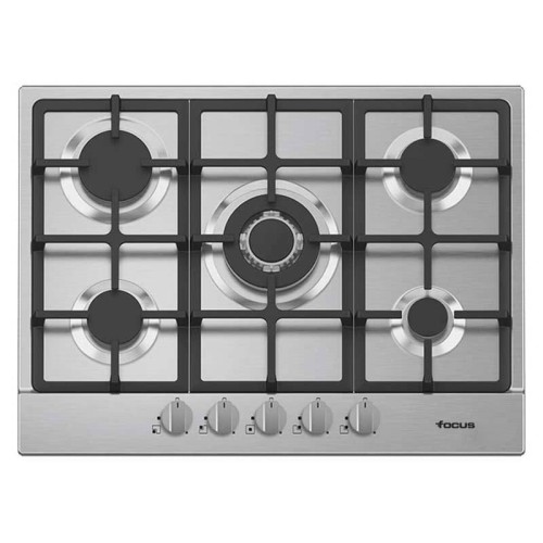 Plaque de Cuisson Encastrable Focus F478X 5 Feux 70cm - Inox