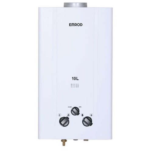 Chauffe Bain EMROD 10L à Gaz Naturel - Blanc