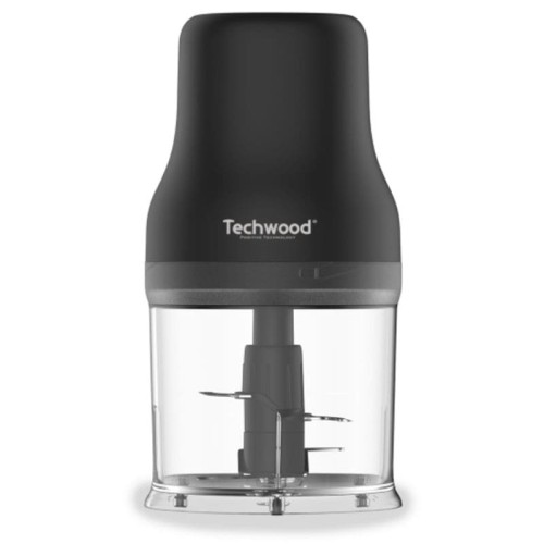 Mini Hachoir Techwood Double Lames 200W 500mL - Noir (Tha-340)