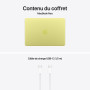 MacBook Neo jaune 13 pouces contenu de la boite