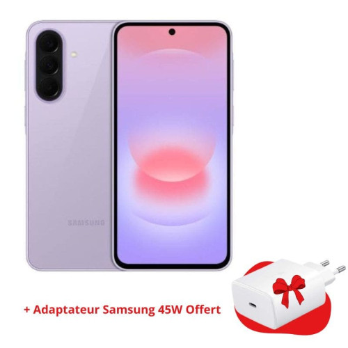Smartphone Samsung Galaxy A37 5G  8Go 128Go Violet avec chargeur Samsung Offert