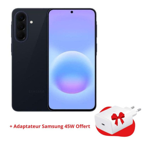 Smartphone Samsung Galaxy A57 5G 8Go 256Go Black avec chargeur Samsung 45W Offert