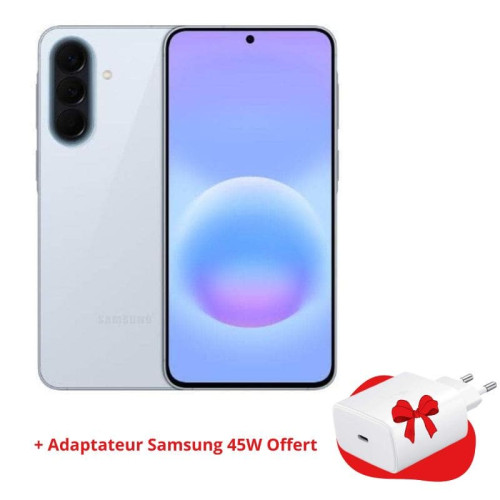 Smartphone Samsung Galaxy A57 5G 8Go 256Go Bleu avec chargeur Samsung 45W Offert