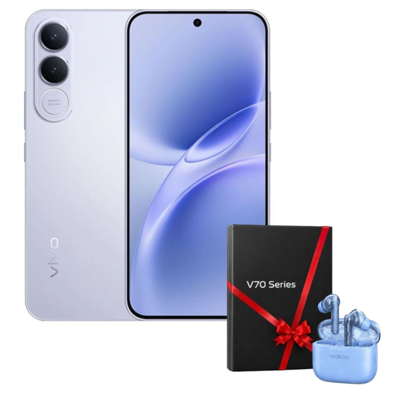 Smartphone Vivo V70 FE 5G 8Go 256Go  Titanium Silver + Un cadeau offert