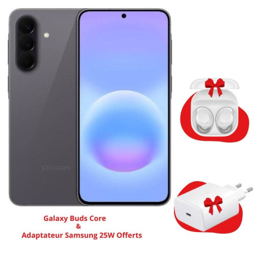 Smartphone Samsung Galaxy A57 5G 8Go 128Go Gris + adaptateur samsung 25w et écouteurs samsung offerts