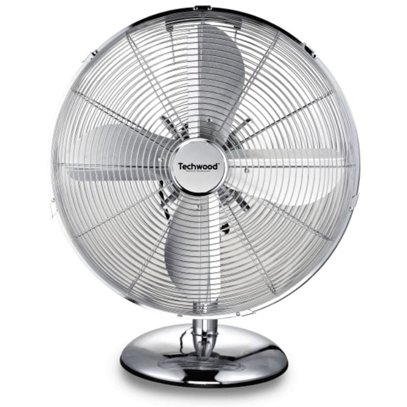 Ventilateur de Table Techwood TVI-339 45W Chrome - 3 Vitesses