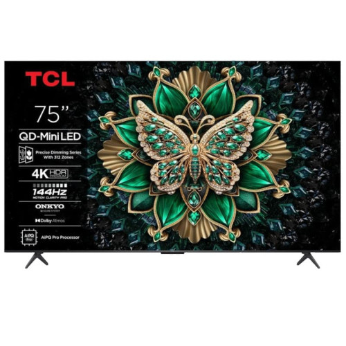TV TCL 75C6K QD-Mini LED 75" 4K UHD 144 Hz Google TV