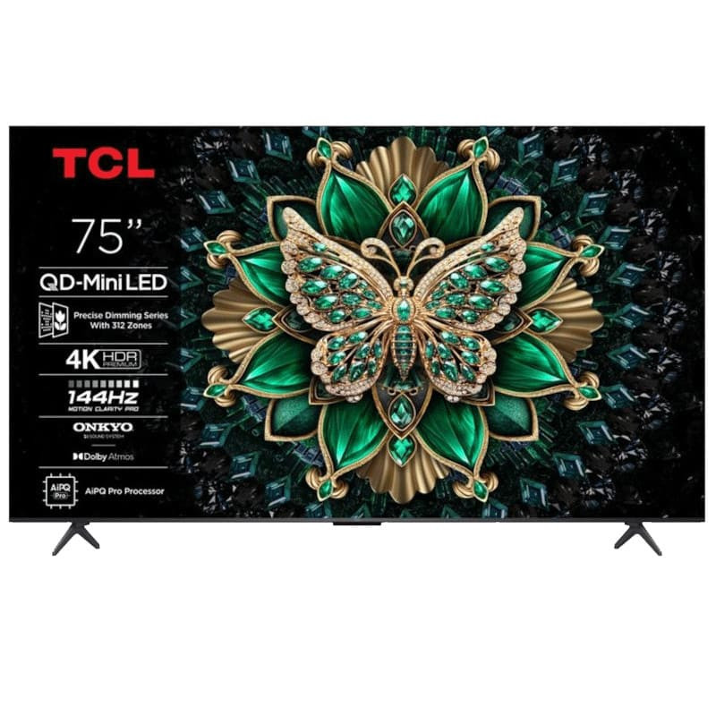 TV TCL 75C6K QD-Mini LED 75" 4K UHD 144 Hz Google TV