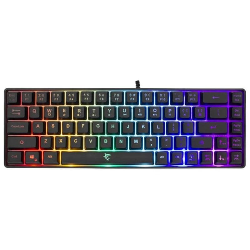 Clavier Gamer White Shark Ronin GK-2201 Noir avec éclairage LED Rainbow
