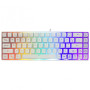 Clavier Gamer White Shark Ronin GK-2201 Blanc avec éclairage LED Rainbow