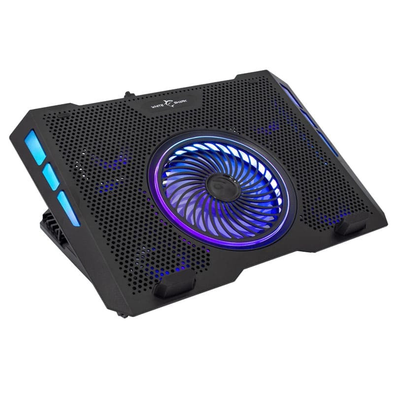 Refroidisseur PC Portable White Shark GCP-13 Aurora avec 5 ventilateurs RGB